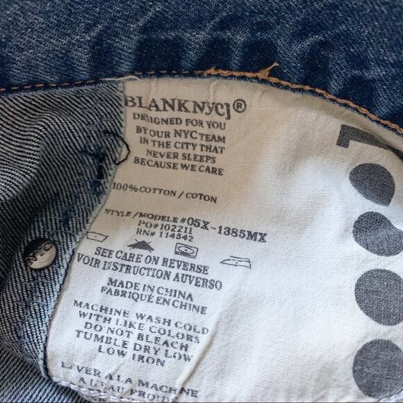 Blank NYC Crop Girlfriend Jeans Size 29 - Picture 4 of 4